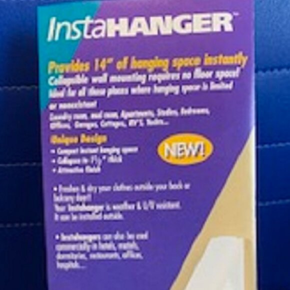 Share InstaHanger Original Collapsible Wall Mounting Clothes Storage and Drying - Picture 2 of 4